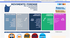 Desktop Screenshot of movimentoforense.it