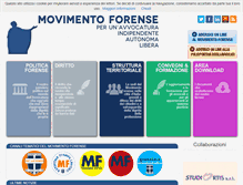 Tablet Screenshot of movimentoforense.it
